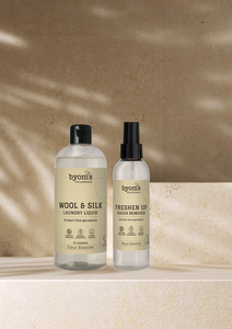 BYOMS - WOOL & SILK - PROBIOTIC LAUNDRY LIQUID - Fleur Blanche - with silk extract 400 ML