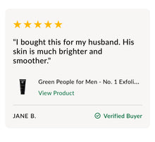 Indlæs billede til gallerivisning GREEN PEOPLE FOR MEN - NO. 1 EXFOLIATING FACE SCRUB 100ML