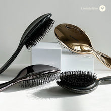 Indlæs billede til gallerivisning HH Simonsen -  Wonder Brush + Gloss brush - Farve: GUN METAL & GUN METAL GLITTER - 2 pk. (Virði kr. 369,90)