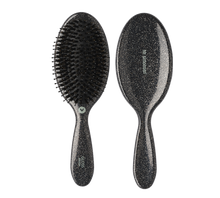 Indlæs billede til gallerivisning HH Simonsen -  Wonder Brush + Gloss brush - Farve: GUN METAL & GUN METAL GLITTER - 2 pk. (Virði kr. 369,90)