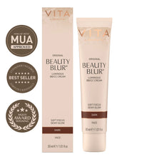 Indlæs billede til gallerivisning VITA LIBERATA - ORIGINAL BEAUTY BLUR - DARK (Luminous BB/CC CREAM - DEWY GLOW - primer & tinted moisturiser)