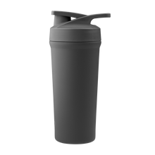 Indlæs billede til gallerivisning AYA&IDA - Shaker Bottle - Dark Grey - 750ML (Den lille bold, til at mixe proteinpulveret med, medfølger)