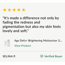 Indlæs billede til gallerivisning AGE DEFY+ BRIGHTENING MOISTURISER 30ML (Kann bæði brúkast sum dag-/náttkrem)