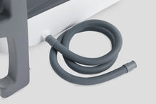 Indlæs billede til gallerivisning TUBFAMILY - Special edition Foldebadekar til voksne med låg, digital termometer og fodmassage - 150 cm - Grå - XL (Inkl. pude, ekstra prop og slange)