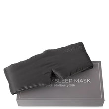 Indlæs billede til gallerivisning DOOZIE - Luxury Sleep Mask (Mulberry Silke i 22 momme - en kraftig kvalitet) - Anthracite