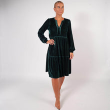 Indlæs billede til gallerivisning BARA - Pine Velvet Dress
