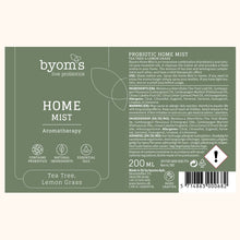 Indlæs billede til gallerivisning BYOMS - HOME MIST – PROBIOTIC AROMA THERAPY - Tea Tree & Lemon Grass 200 ml