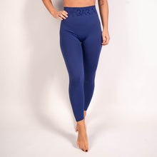 Indlæs billede til gallerivisning BARA - Blue Ribbed Seamless Tights