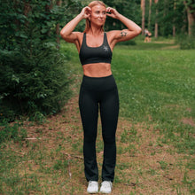 Indlæs billede til gallerivisning BARA - Black Touch Flare Tights