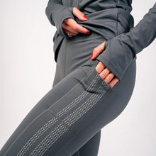 Indlæs billede til gallerivisning BARA - Dark Grey Stripe Winter Tights