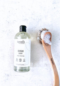 BYOMS - PROBIOTIC DISH SOAP - ECOCERT - No perfumes (vel ímillum 75/400/1000 ml)