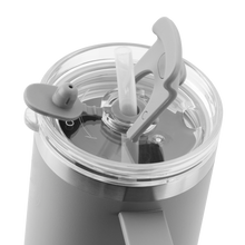 Indlæs billede til gallerivisning AYA&IDA - Thermo Cup with Straw - Light Grey - 885ML