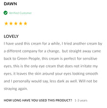 Indlæs billede til gallerivisning GREEN PEOPLE - REJUVENATING EYE CREAM 10ML (við PREBIOTIKA)