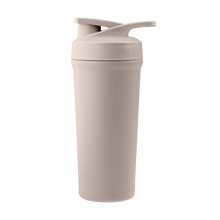 Indlæs billede til gallerivisning AYA&IDA - Shaker Bottle - Cream Beige - 750ML (Den lille bold, til at mixe proteinpulveret med, medfølger)