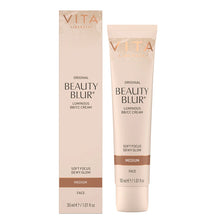 Indlæs billede til gallerivisning VITA LIBERATA - ORIGINAL BEAUTY BLUR, MEDIUM (Luminous BB/CC CREAM - DEWY GLOW - primer & tinted moisturiser)