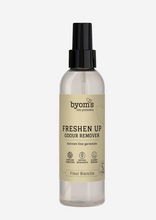 Indlæs billede til gallerivisning BYOMS - 5. FRESHEN UP - PROBIOTIC ODOUR REMOVER - Fleur Blanche - with silk extract 200 ML