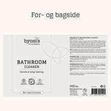 Indlæs billede til gallerivisning BYOMS - Bathroom Cleaner - no perfume 480 ml
