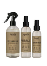 Indlæs billede til gallerivisning BYOMS - 2. FRESHEN UP - PROBIOTIC ODOUR REMOVER - Mild scent (Fig milk - Vel ímillum 400/200/100 ML)