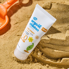 Indlæs billede til gallerivisning GREEN PEOPLE - ORGANIC CHILDREN LAVENDER SUN CREAM SPF50 100ML - NÝTT !!!
