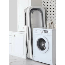 Indlæs billede til gallerivisning TUBFAMILY - Foldebadekar til voksne - Med låg - 143cm/Grå (300 cm luksusslange, sort badepude samt ekstra prop inkl.)