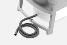 Indlæs billede til gallerivisning TUBFAMILY - Foldebadekar til voksne - Med låg - 143cm/Grå (300 cm luksusslange, sort badepude samt ekstra prop inkl.)