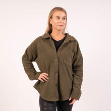 Indlæs billede til gallerivisning SPAR 20%: BARA -UNISEX Khaki Fleece Shacket (STÓRIR Í TÍ)