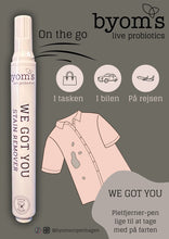 Indlæs billede til gallerivisning BYOMS - WE GOT YOU - PROBIOTIC STAIN REMOVER - On the go - Natural scented (Pletfjerner på farten - fjerner de fleste friske pletter)