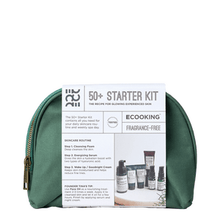Indlæs billede til gallerivisning ECOOKING - 50+ Starterkit (Toilettasken indeholder: Renseskum 50 ml 50+ - Serum 10 ml - Ansigtsolie 10 ml - Vågn Op Creme 15 ml - Godnat Creme 15 ml - Peel Maske 15 ml - Alt I én Balm 15 ml - Vådservietter Parfumefri 10 stk.)