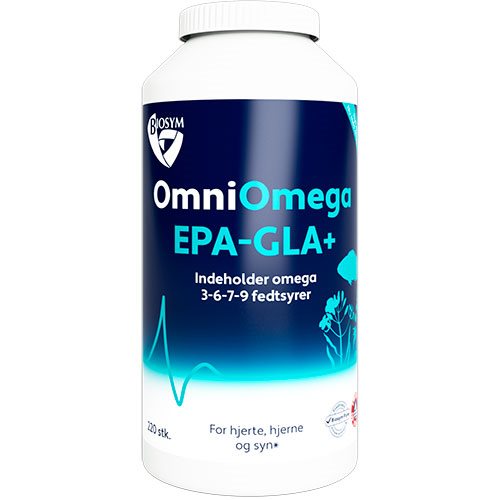 BIOSYM - OmniOmega EPA-GLA+ (omega 3-6-7-9) - 120 ella 240 kapslar