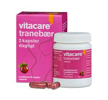 Indlæs billede til gallerivisning VITACARE - Tranebær stærk 30 kaps.