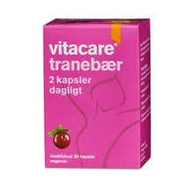 Indlæs billede til gallerivisning VITACARE - Tranebær stærk 30 kaps.