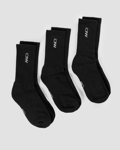 ICANIWILL - Training Socks 3-pack Black
