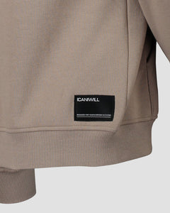SPAR 20%: ICANIWILL - Essential Zipper Hoodie Sand Men (S er eftir)