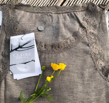 Indlæs billede til gallerivisning Angela - Top Taupe Melange - CLAIRE WOMAN