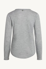 Indlæs billede til gallerivisning PRUE - PULLOVER -  CLAIRE WOMAN 100 % merino uld, light grey
