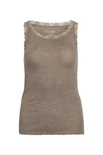 Indlæs billede til gallerivisning Angela - Top Taupe Melange - CLAIRE WOMAN