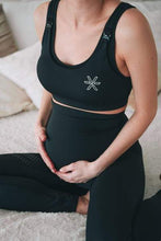 Indlæs billede til gallerivisning Black Maternity (gravid)Tights - BARA