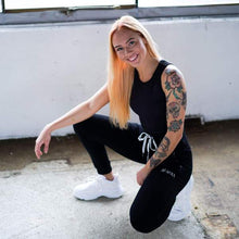 Indlæs billede til gallerivisning BARA - Black High Waisted Jogger