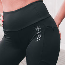 Indlæs billede til gallerivisning BARA - Black Icon Tights (to lommer m/lynlås)