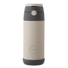 Indlæs billede til gallerivisning AYA&IDA - Kids Straw Bottle - Cream Beige - 350ML