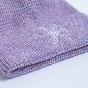 BARA - Purple Merino Wool Beanie