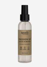Indlæs billede til gallerivisning BYOMS - 2. FRESHEN UP - PROBIOTIC ODOUR REMOVER - Mild scent (Fig milk - Vel ímillum 400/200/100 ML)