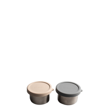 Indlæs billede til gallerivisning AYA&amp;IDA - Snack Container - Dark Grey / Cream Beige - 100ML
