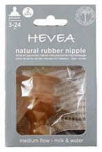 Indlæs billede til gallerivisning Hevea flaskesutter 2-pak medium flow 3-24 mðr.