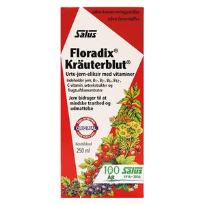 Floradix Kräuterblut Urte-jern mikstur Salus - 250 ella 500 ml