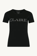 Indlæs billede til gallerivisning ALANIS - T-SHIRT - Black (Claires logo er på brystet i små similisten) - CLAIRE WOMAN