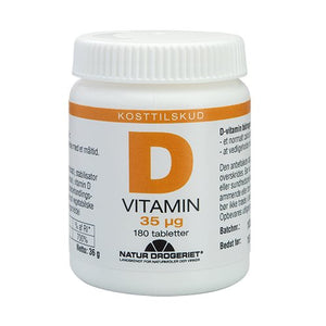 Natur Drogeriet - D3-vitamin 35 mcg 180 tabl.