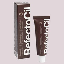 Indlæs billede til gallerivisning RefectoCil - Eyebrow and eyelash tint - Natural Brown No. 3 - GEV GÆTUR: Hetta skal blandast saman við Oxidant Cream 3%