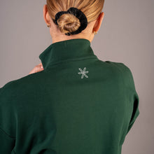 Indlæs billede til gallerivisning Dark Green Zip Sweater - BARA