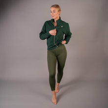 Indlæs billede til gallerivisning Dark Green Zip Sweater - BARA